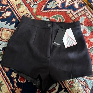Nasty gal vegan suede black shorts